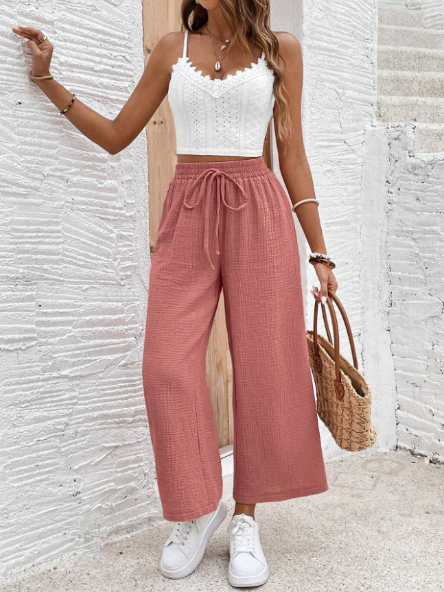 🥳2026 HOT SALE🥳Women’s Elastic Waist Cotton Loungewear Pants