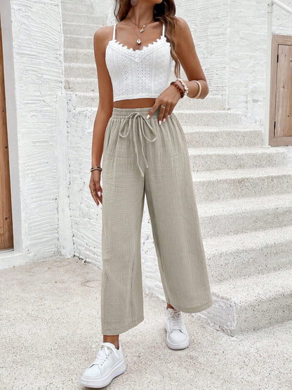 🥳2026 HOT SALE🥳Women’s Elastic Waist Cotton Loungewear Pants
