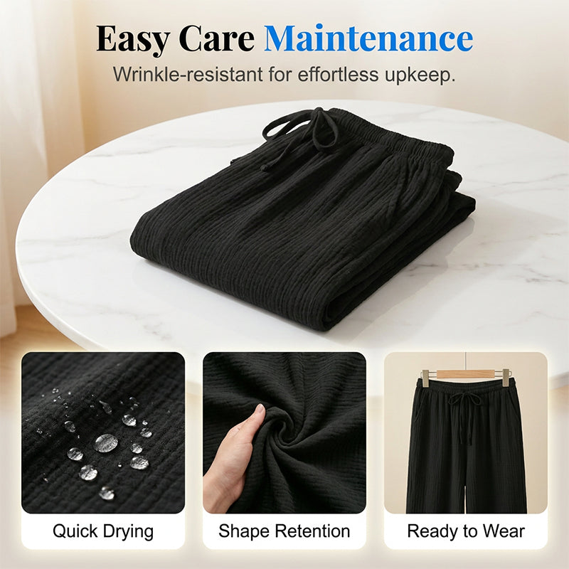 🥳2026 HOT SALE🥳Women’s Elastic Waist Cotton Loungewear Pants
