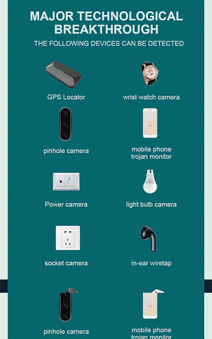 🕵️‍♂️ 50% OFF NOW! ✨ Shadow X Pro™ - Hidden Camera & GPS Detector with 5 Search Modes and LCD Screen for Personal Protection 📡🔒