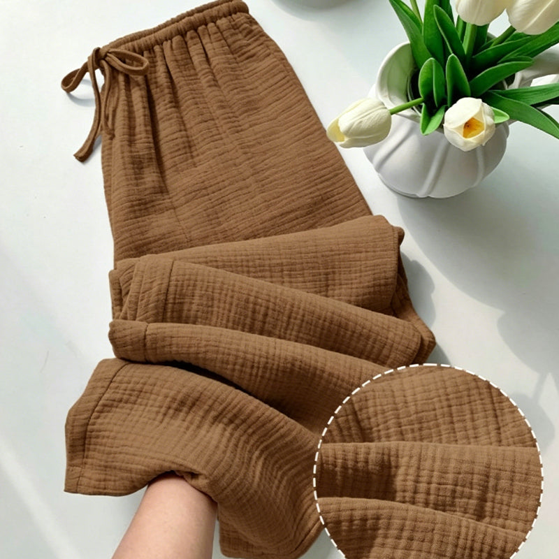 🥳2026 HOT SALE🥳Women’s Elastic Waist Cotton Loungewear Pants