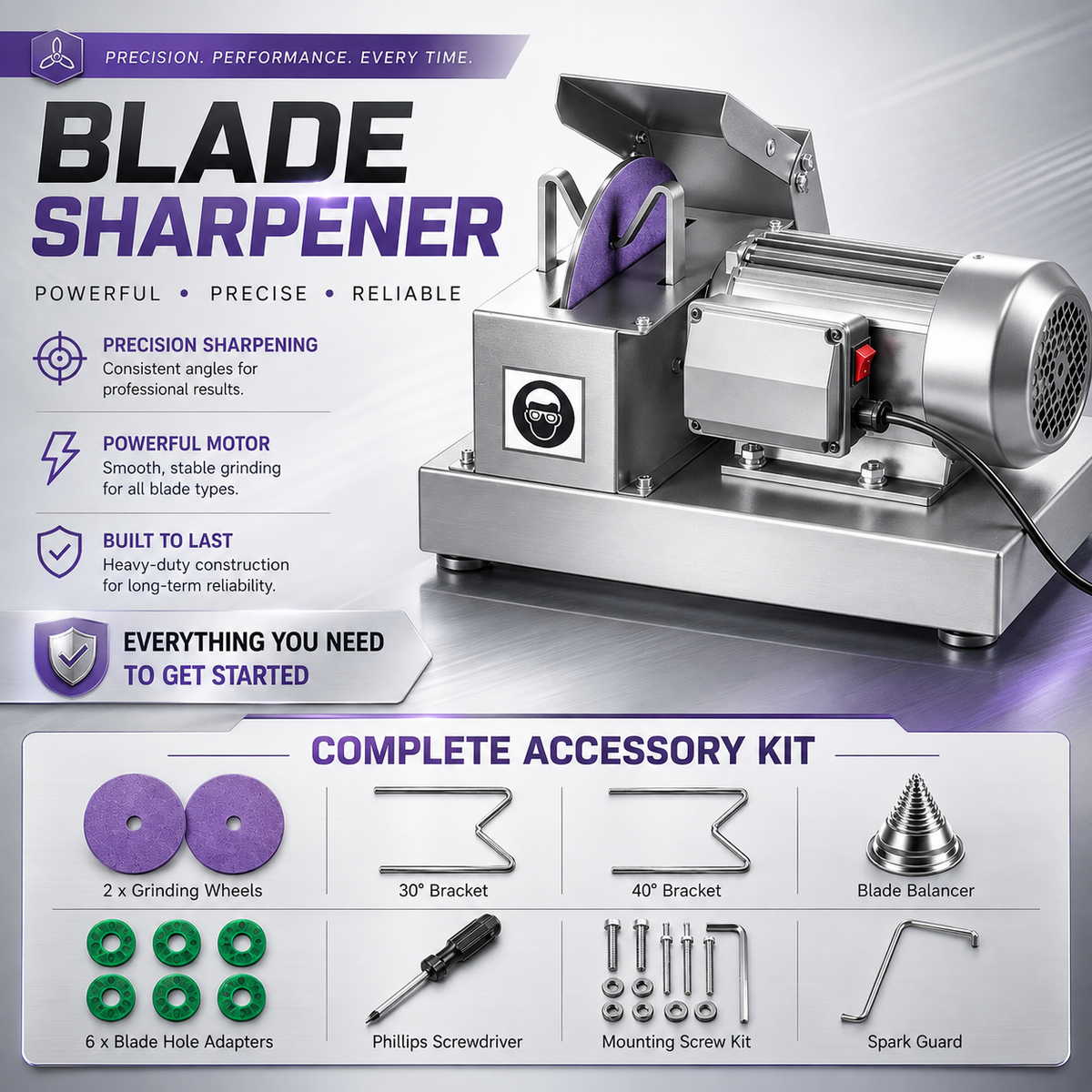 Electric Lawn Mower Blade Sharpener