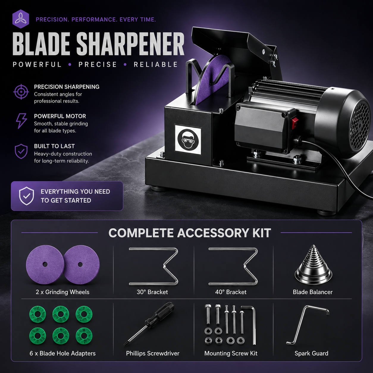 Electric Lawn Mower Blade Sharpener
