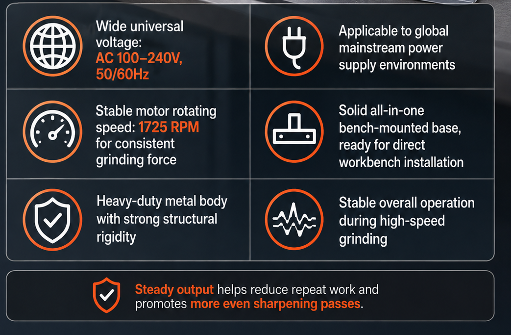 Electric Lawn Mower Blade Sharpener