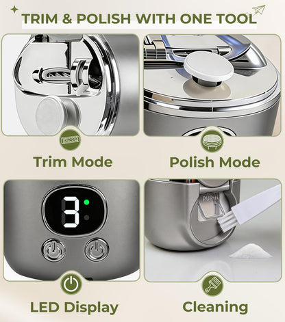 Magnifying Nail Clipper for Seniors – Easy Grip Nail Trimmer with LED Light, Manual & Electric Options