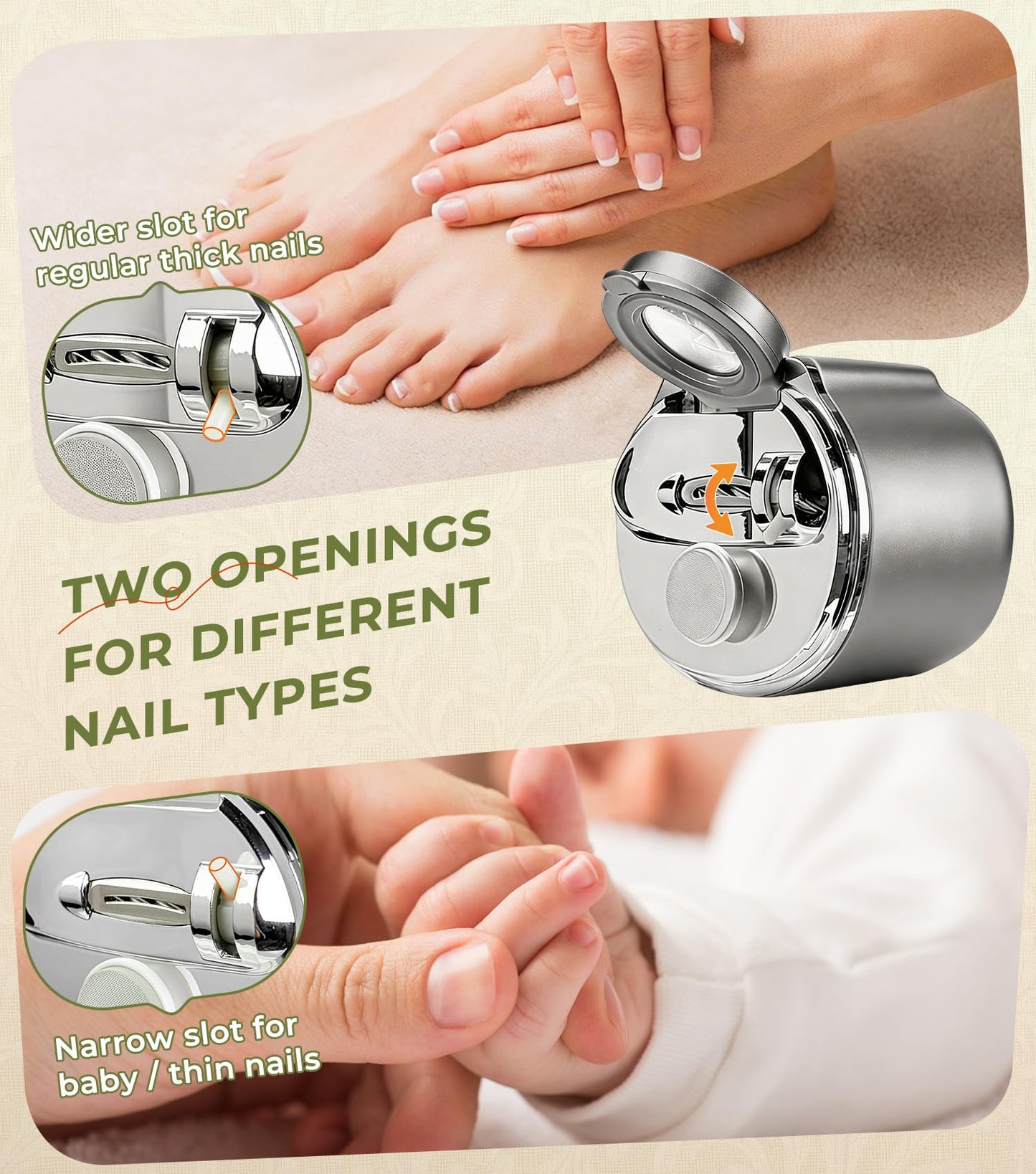 Magnifying Nail Clipper for Seniors – Easy Grip Nail Trimmer with LED Light, Manual & Electric Options