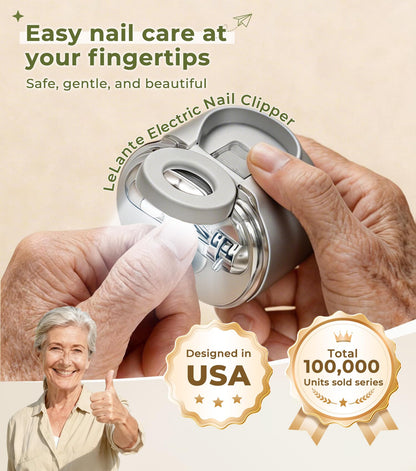 Magnifying Nail Clipper for Seniors – Easy Grip Nail Trimmer with LED Light, Manual & Electric Options