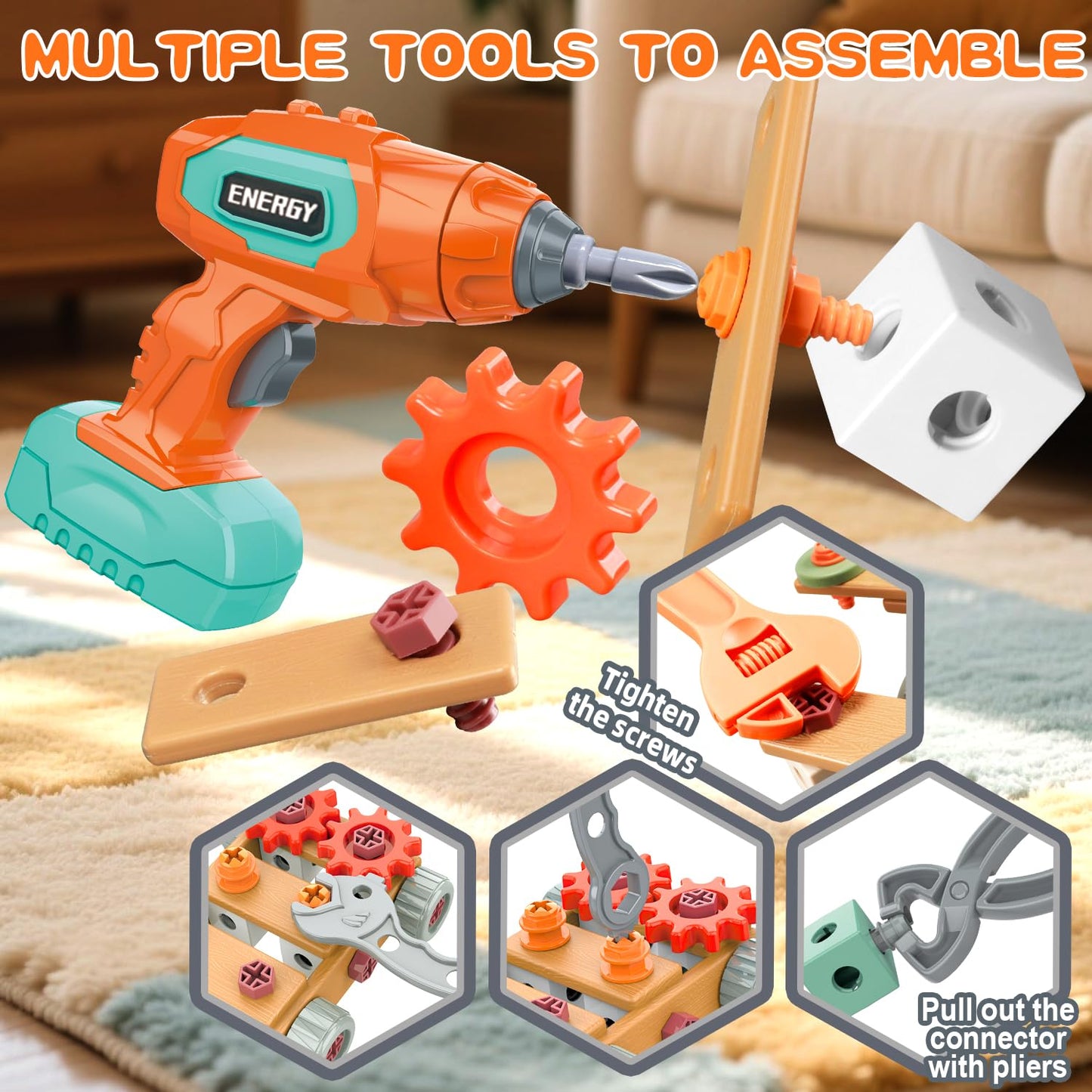 Kids Hands-On DIY Intellectual Screwdriver Construction Kit