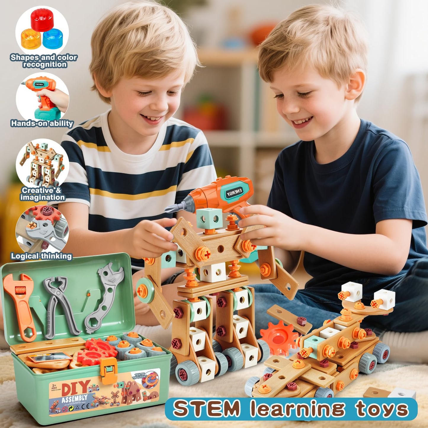 Kids Hands-On DIY Intellectual Screwdriver Construction Kit