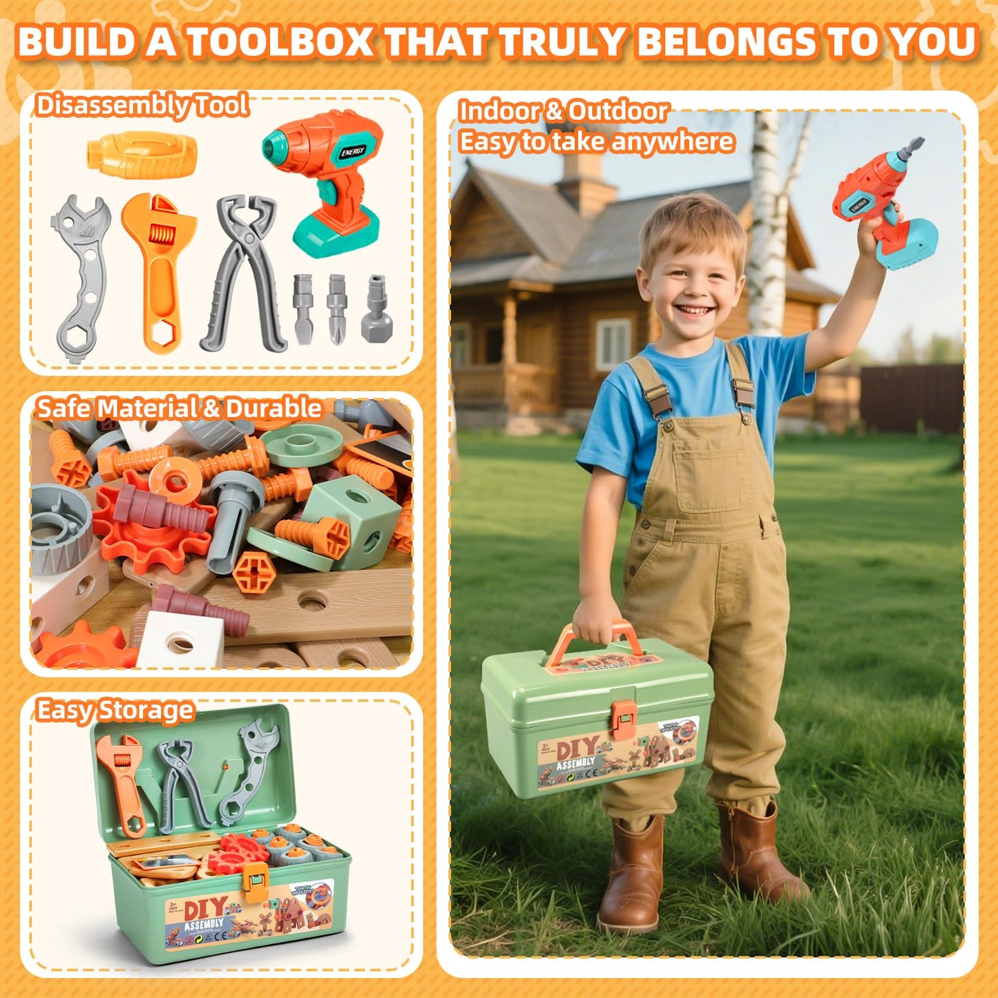 Kids Hands-On DIY Intellectual Screwdriver Construction Kit
