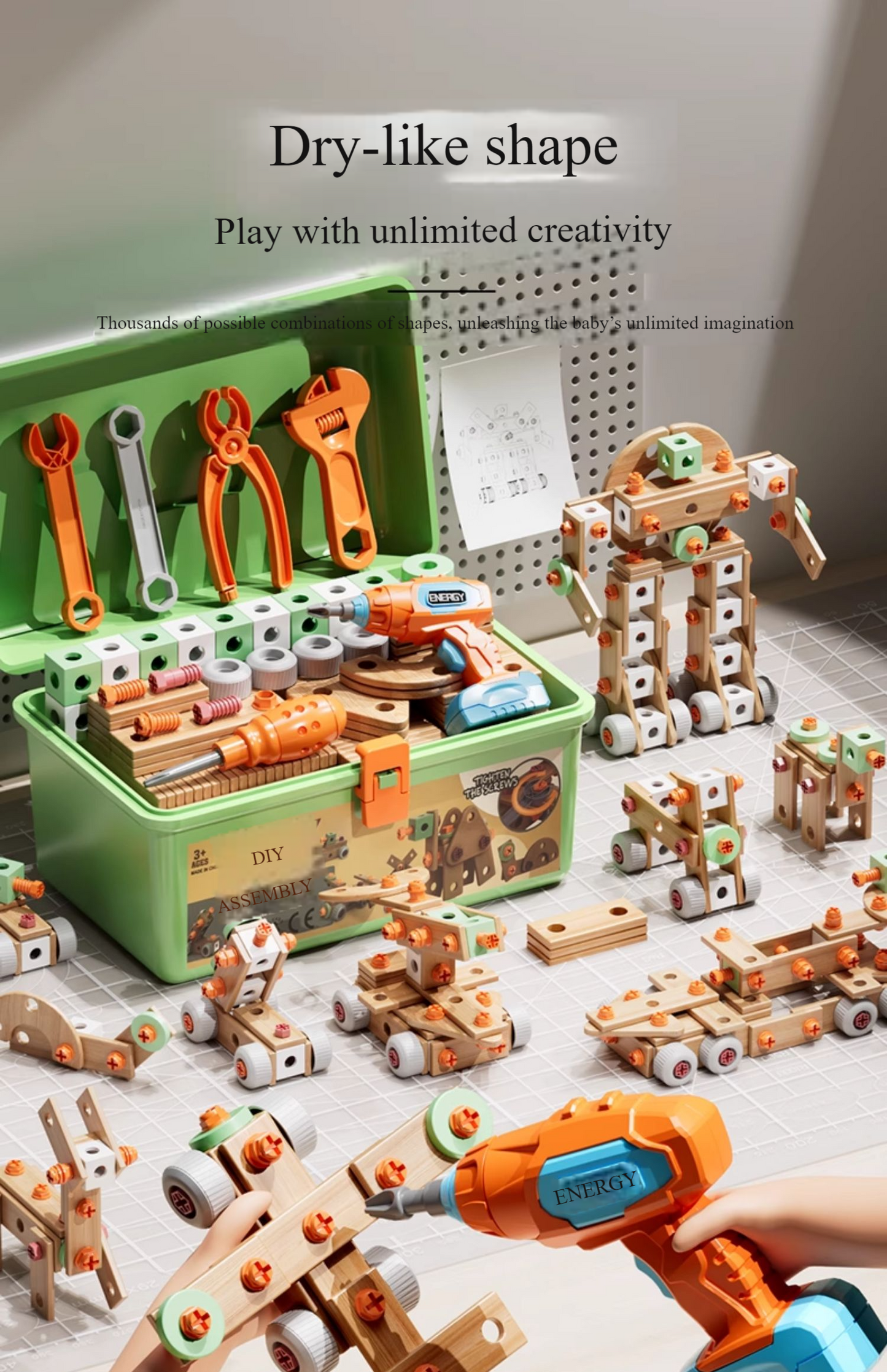 Kids Hands-On DIY Intellectual Screwdriver Construction Kit